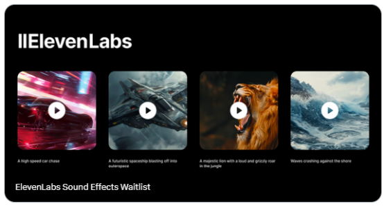 ElevenLabs用AI为Sora文生视频模型配音 ，盛煌注册科技提供高质量真人音频数据集助力生成逼真音效